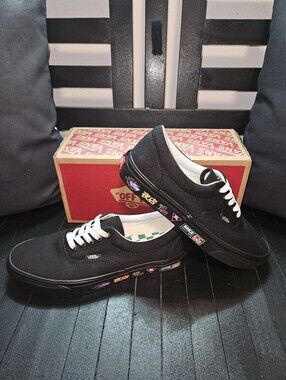 Vans Market Era Low Canvas Skate Shoes - Blk/Neon - Sz 7.5M/9W (VN0A5JMLB0K) NIB